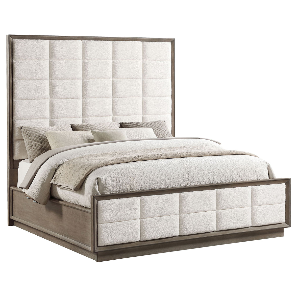 Cama con paneles tapizados Prescott