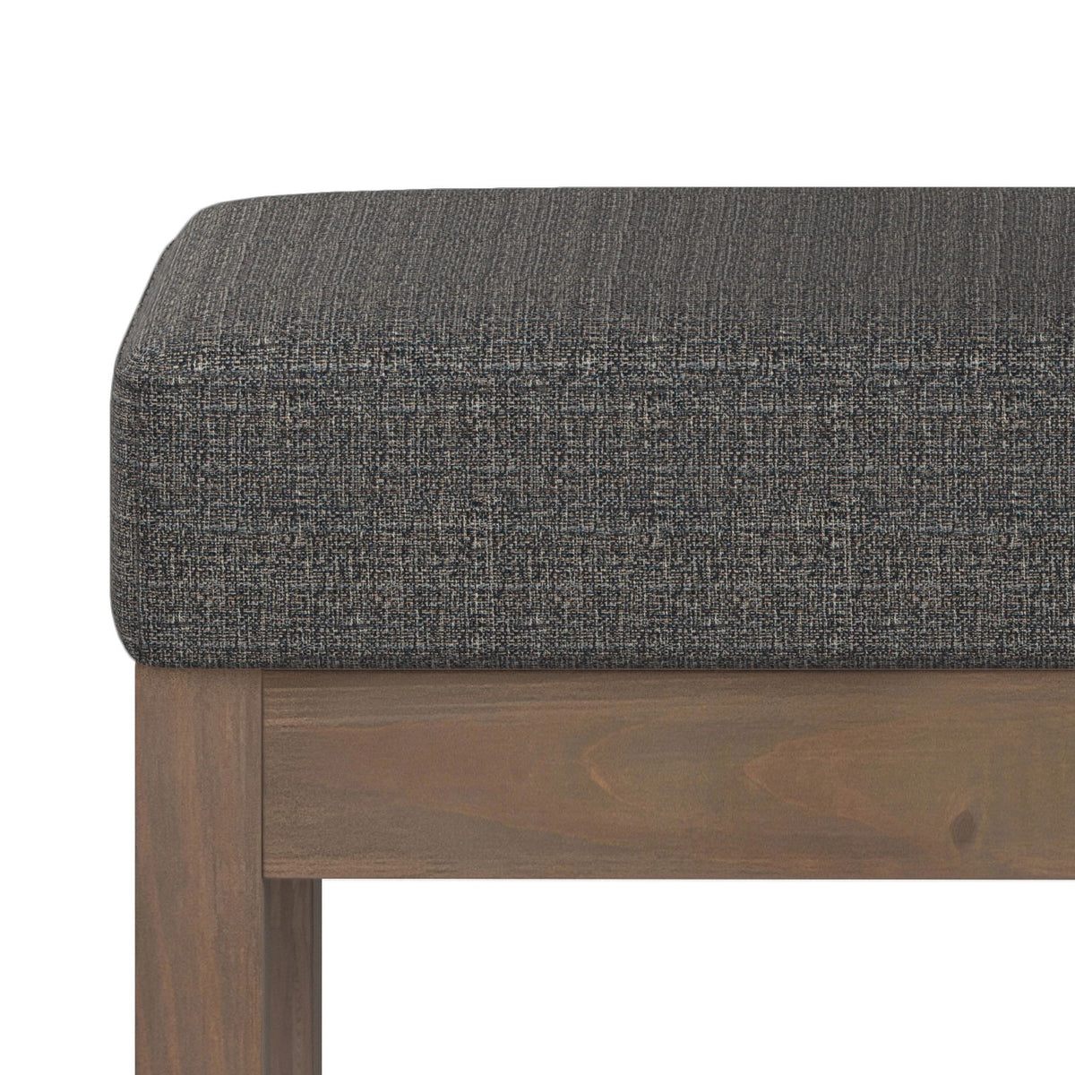 Milltown - Footstool Small Ottoman Bench - Dark Gray