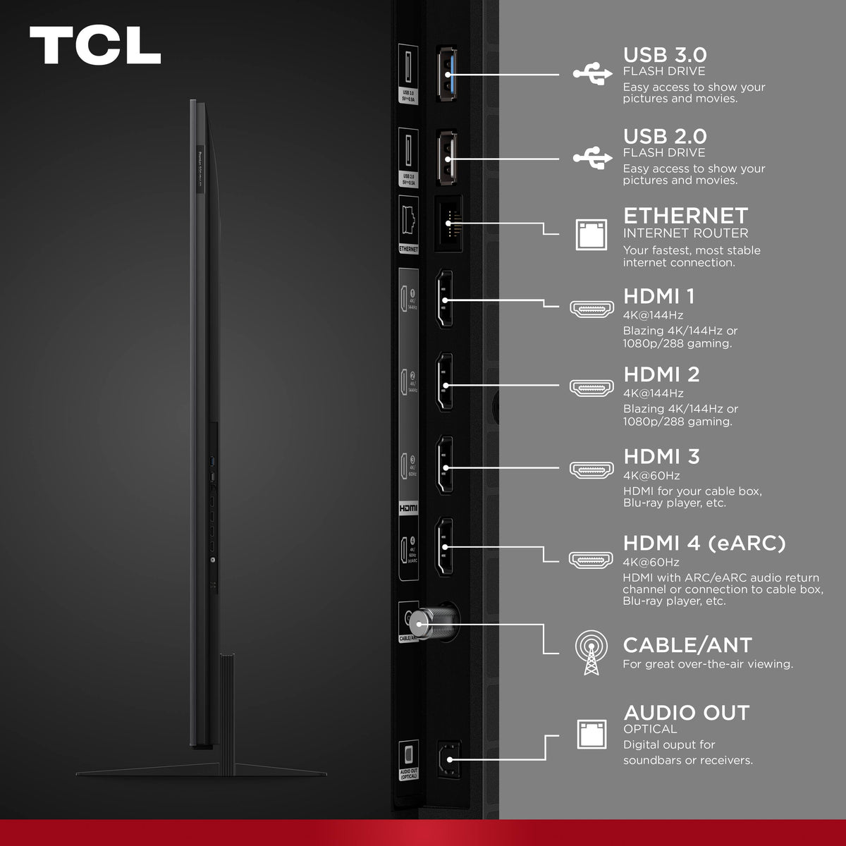 TCL - 75" Class QM7L Series 4K UHD HDR SQD-Mini LED Smart TV with Google TV with Gemini (2026)