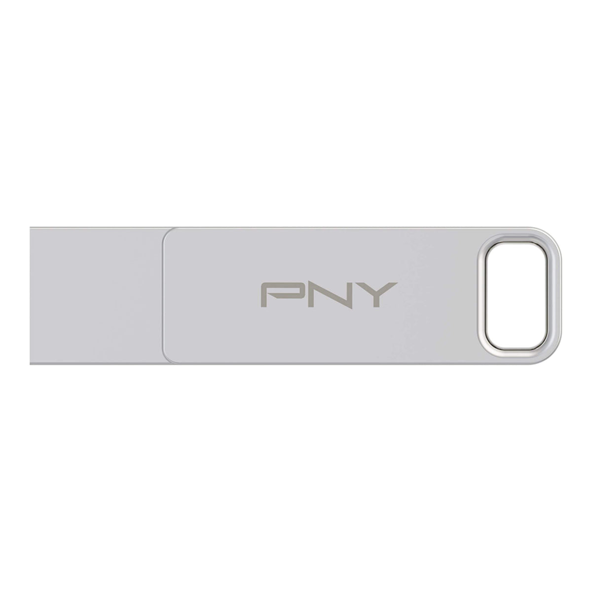 PNY - 128GB DUO LINK USB 3.2 Type-C Dual Flash Drive - Silver