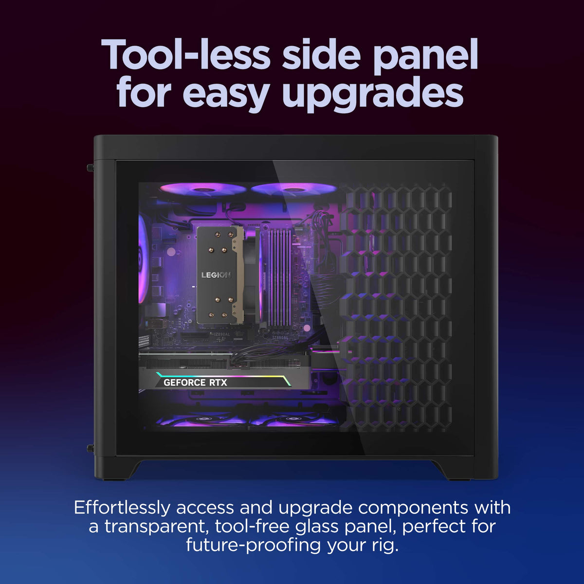 Lenovo - Legion Tower 5 Gaming Desktop - AMD Ryzen 7 7800X3D - 32GB Memory - NVIDIA GeForce RTX 5070 - 1TB SSD - Eclipse Black