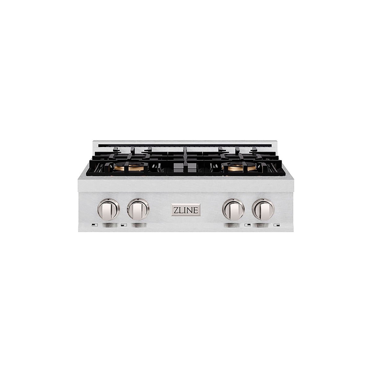 ZLINE - 30 in. Wide 4 Burner Classic Gas Built-In Gas DuoPro Cooktop (PCRTS-30) - Satin Stainless Steel