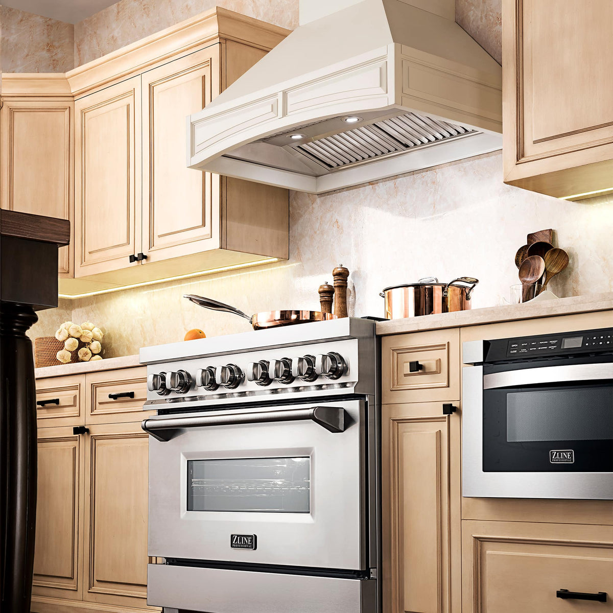 ZLINE - 30 inches - Externally Vented - Wall Range Hood - Cottage White