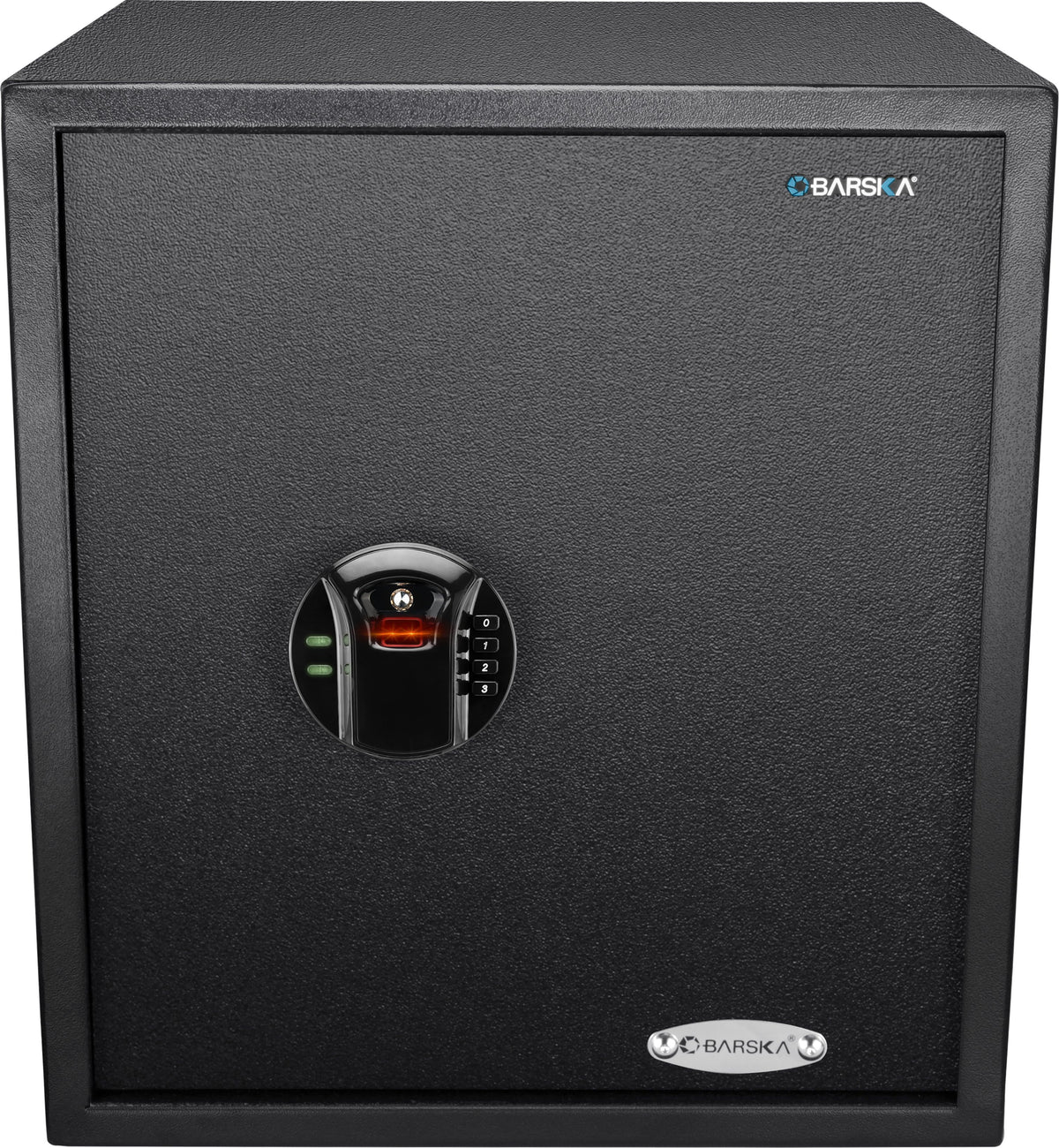 Barska - Large Biometric Fingerprint Keypad Security Home Safe 1.94 Cu Ft - Black