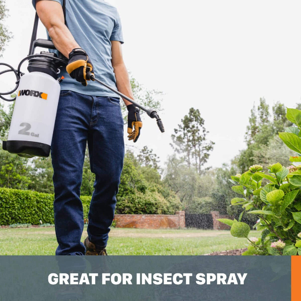 WORX - WG829 20V Power Share Cordless Yard Sprayer Battery and Charger Included - Black