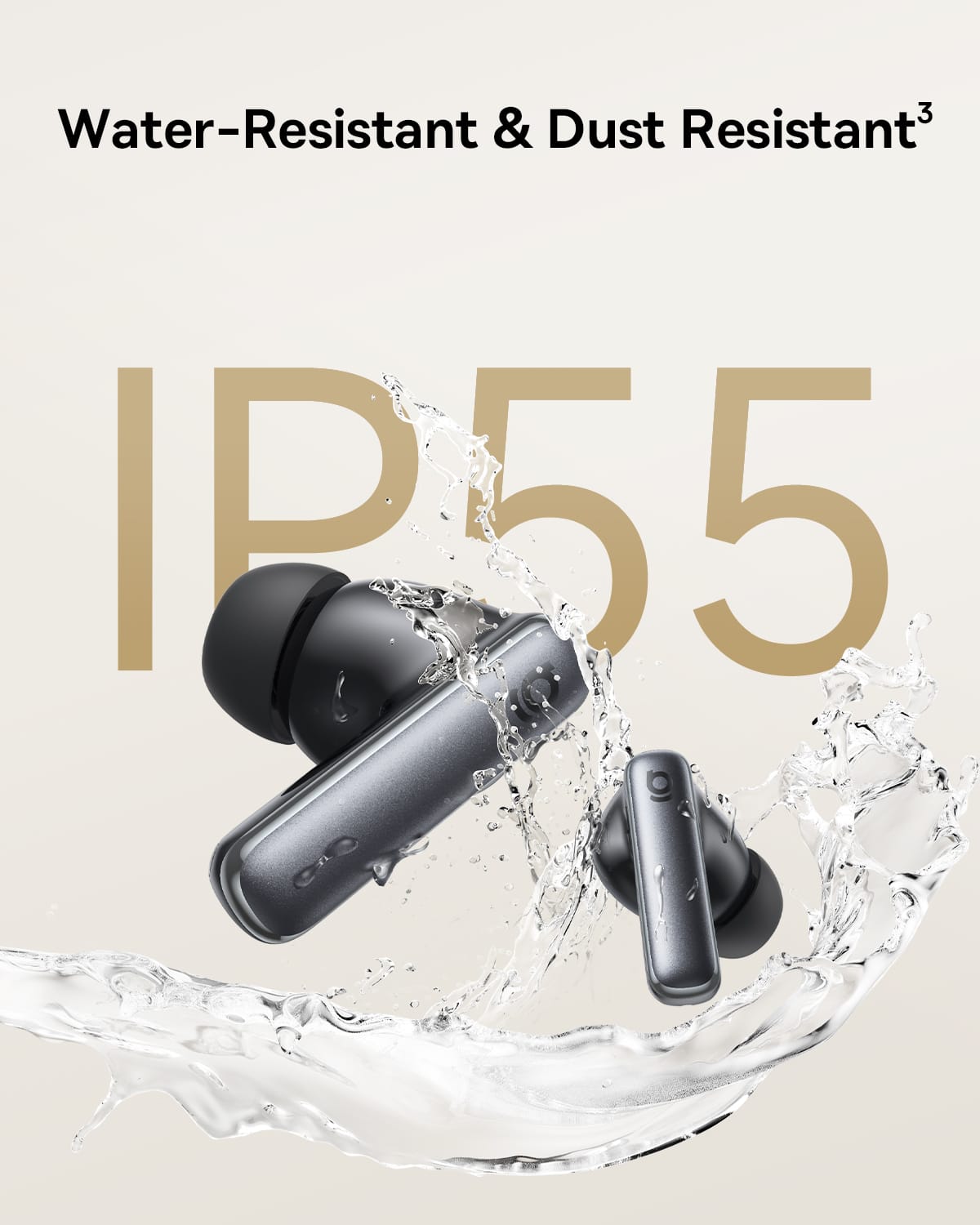 Baseus - Bass EP10 Ultra Noise Cancelling Earbuds - 65-Hour Playtime,Adaptive ANC,LDAC Hi-Res,Bluetooth 6.0 - Black