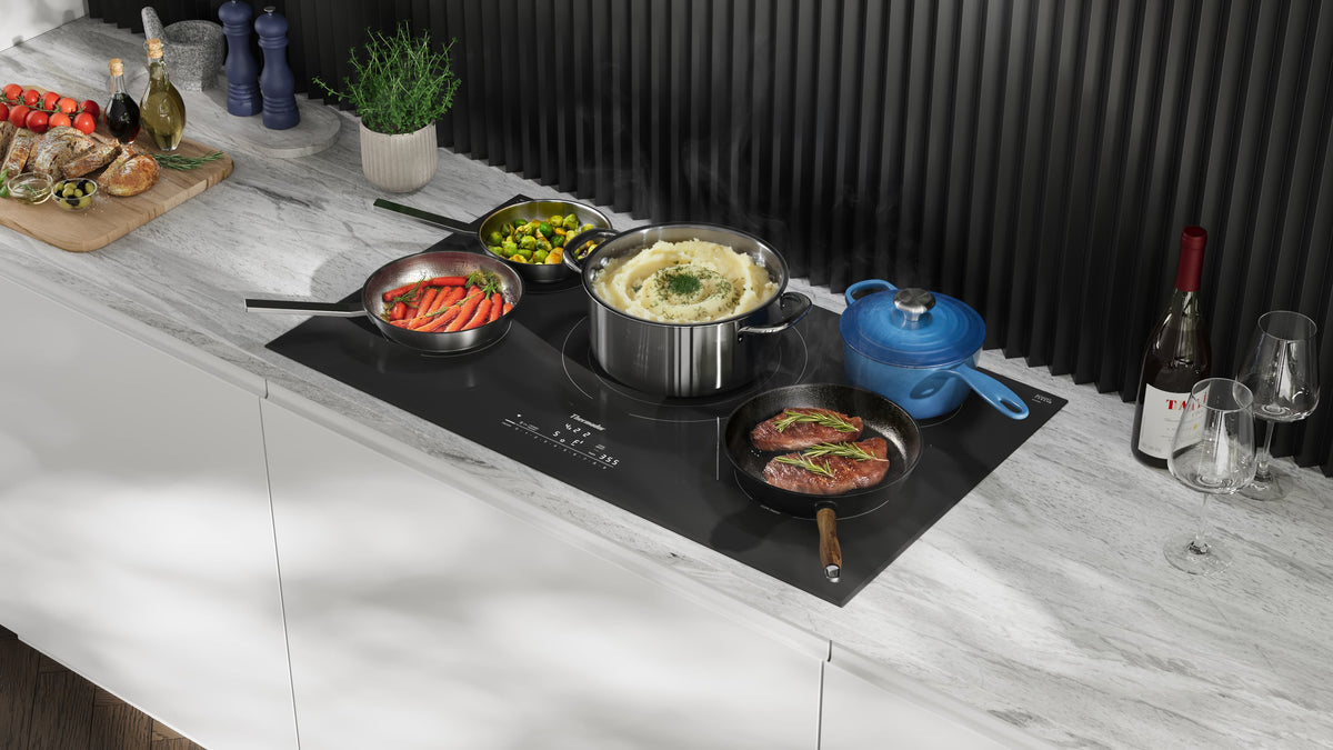Thermador - Masterpiece Series 36" Built-In Electric Induction Smart Cooktop with 5 Elements - Black