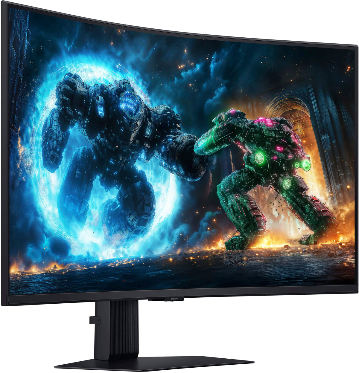 Samsung - 37" Odyssey G75F 4K 165Hz 1ms AMD FreeSync Prem Pro Curved Gaming Monitor with HDR 600 (DisplayPort, HDMI) - Black