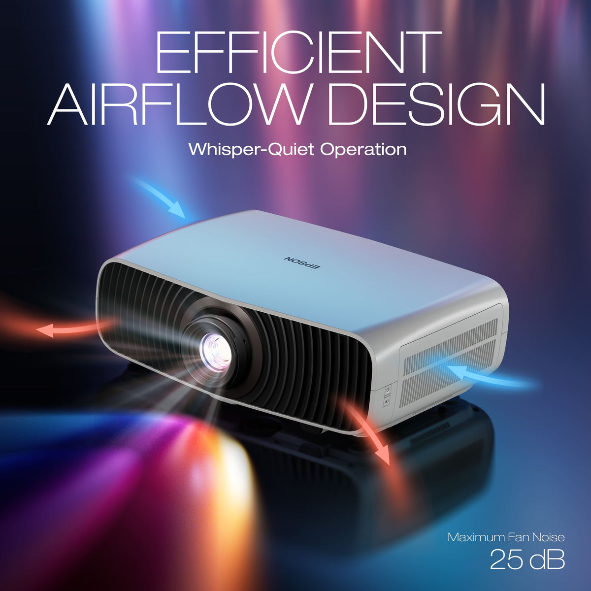 Epson - Home Cinema LS7500 4K HDR Short Throw Laser Projector, 3,500 Lumens of Color and Brightness, 3LCD, HDR - White