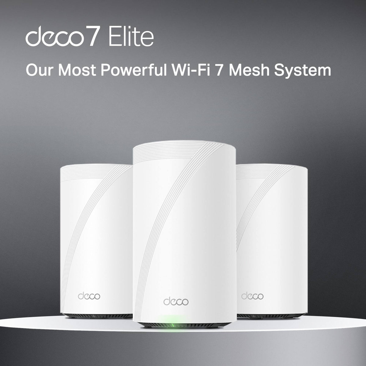 TP-Link - Deco 7 Elite BE33000 Quad-Band Wi-Fi 7 Whole Home Mesh Router System – Deco BE95 (3-Pack) - White