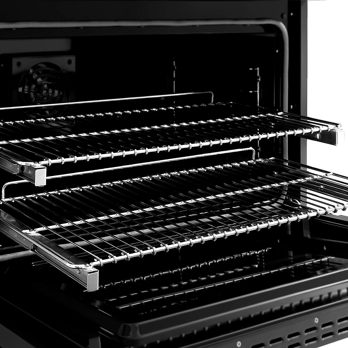 ZLINE - 36 in. Wide 6 Burner Autograph 5.2 cu. ft. Freestanding Paramount DuoPro Dual Fuel Range with Polished Gold Handle - Black Stainless Steel