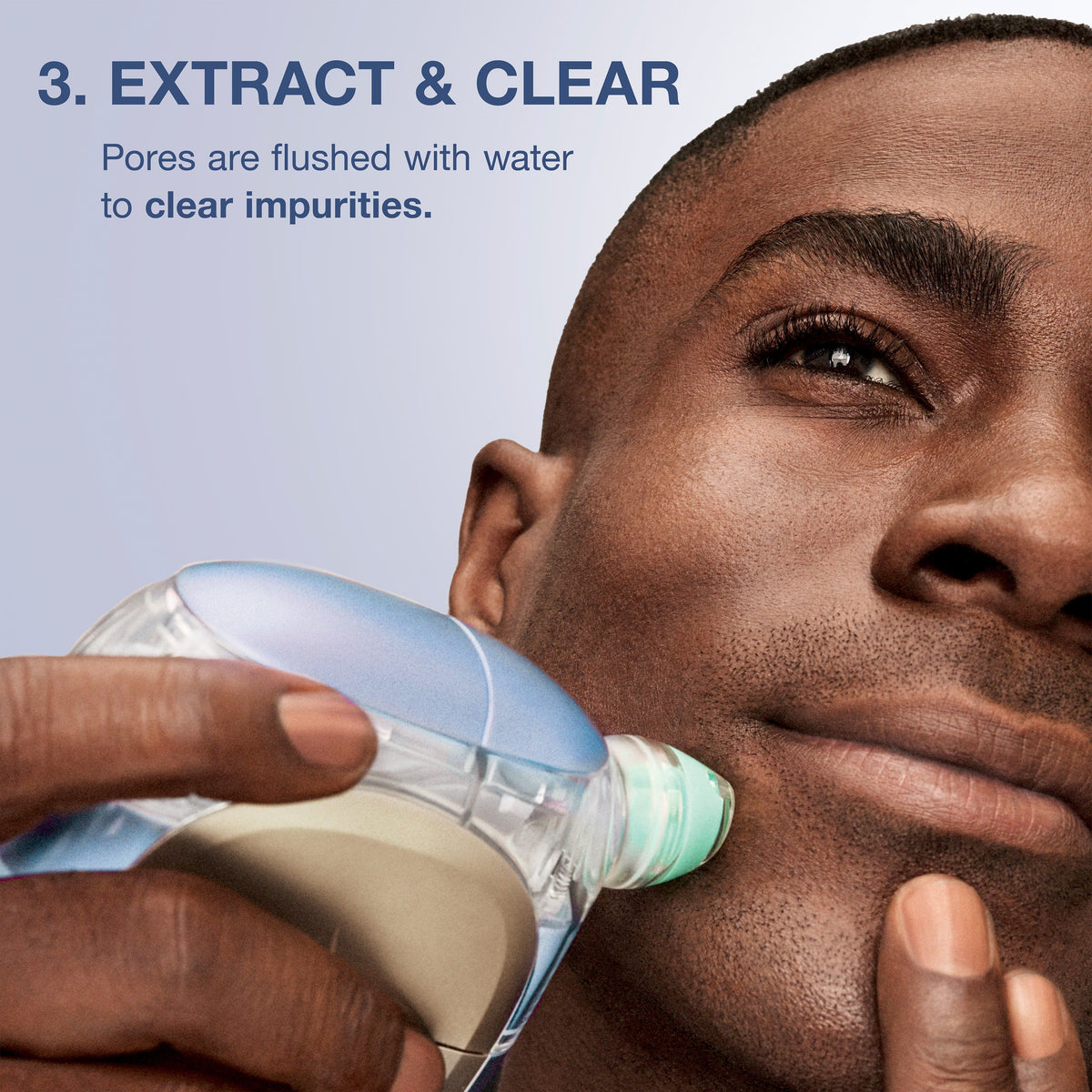 Shark - FacialPro Glow At Home Hydro-Powered Facial System - Blue