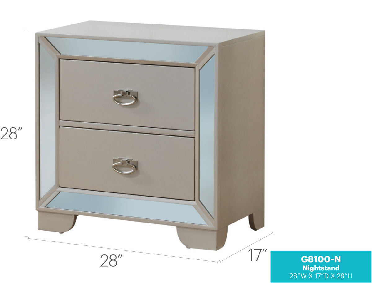 Contemporary Nightstand With Versatility