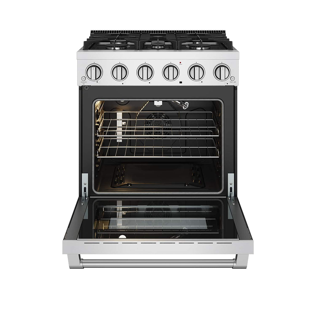 Thor Kitchen - 30 in. Wide 5 Burner 5.0 Cu Ft. Professional Freestanding Gas Range - Stainless Steel