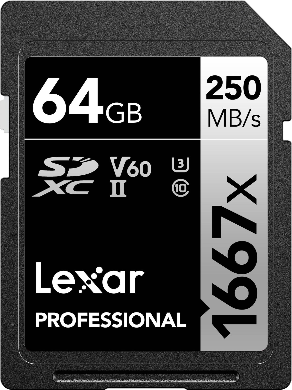 Lexar - Professional SDXC 1667X UHS-II, V60 64 GB