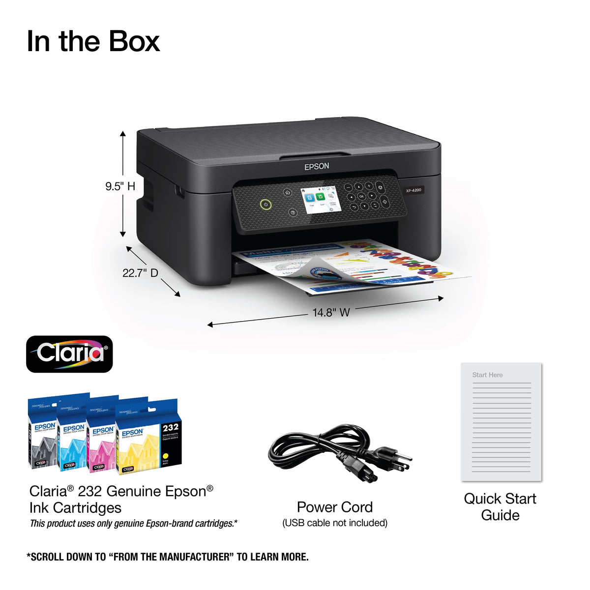 Epson - Expression Home XP-4200 All-in-One Inkjet Printer - Black