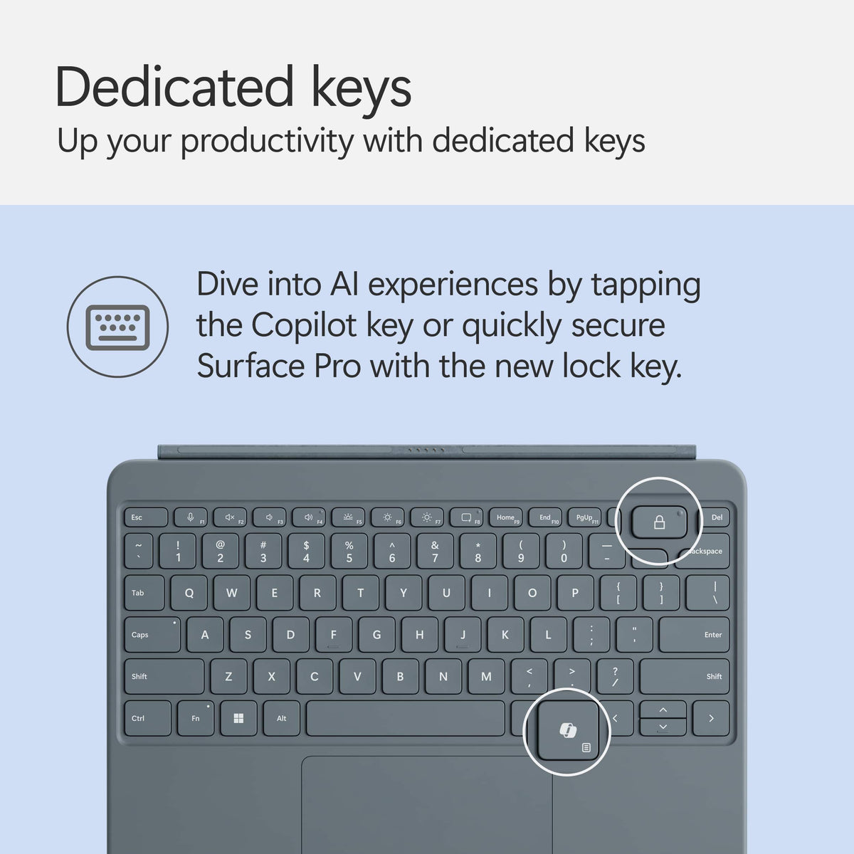 Microsoft - Surface Pro 12" Keyboard for Pro 12" with Slim Pen - Ocean