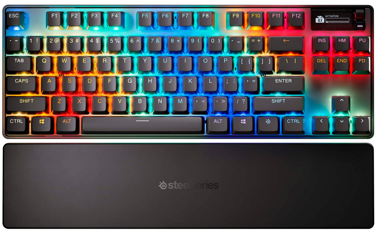 SteelSeries - Apex Pro TKL Gen 3 Wireless Magnetic Hall-Effect OmniPoint Adjustable Gaming Keyboard with Rapid Tap - Black