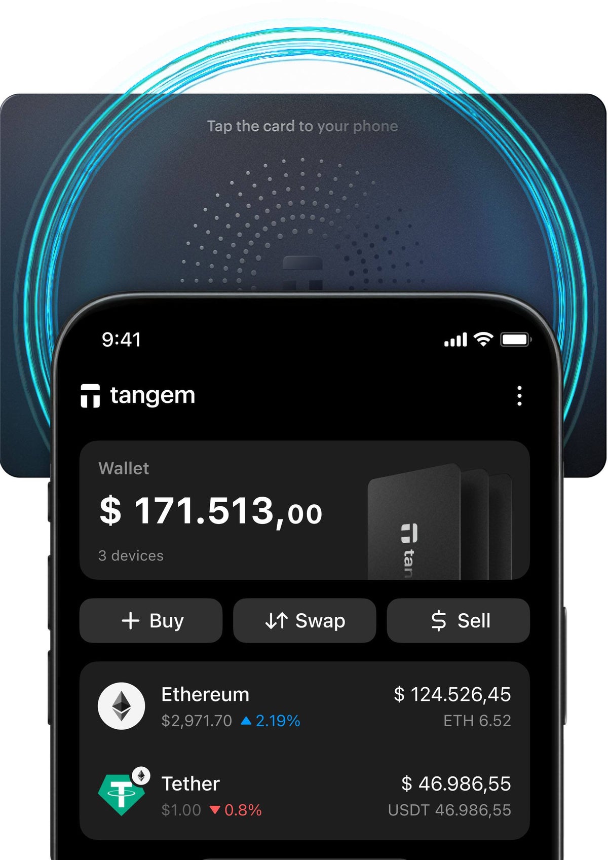 Tangem - Wallet Classic - 3 pack - Black