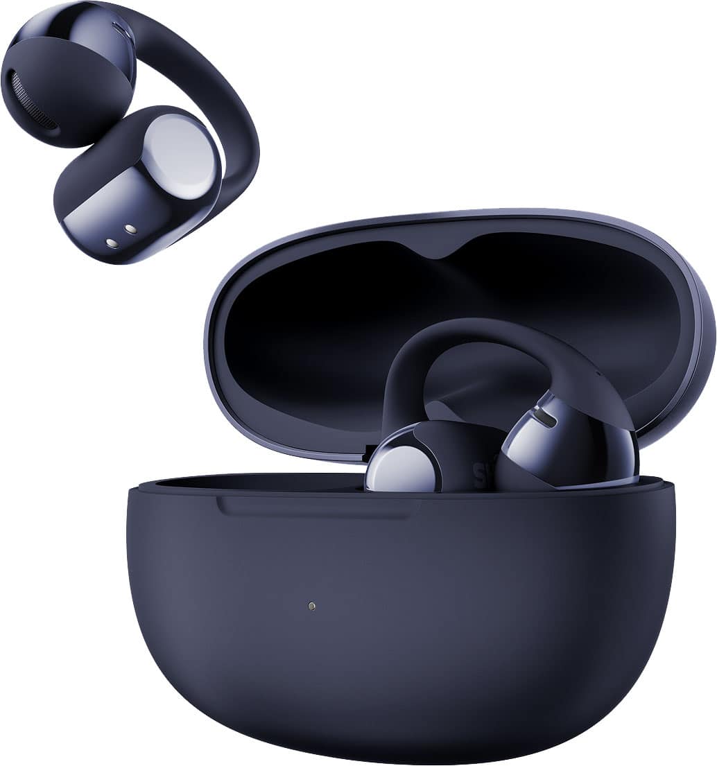 Shokz - OpenDots ONE Open-Ear Clip-On True Wireless Bluetooth Earbuds - Midnight Blue