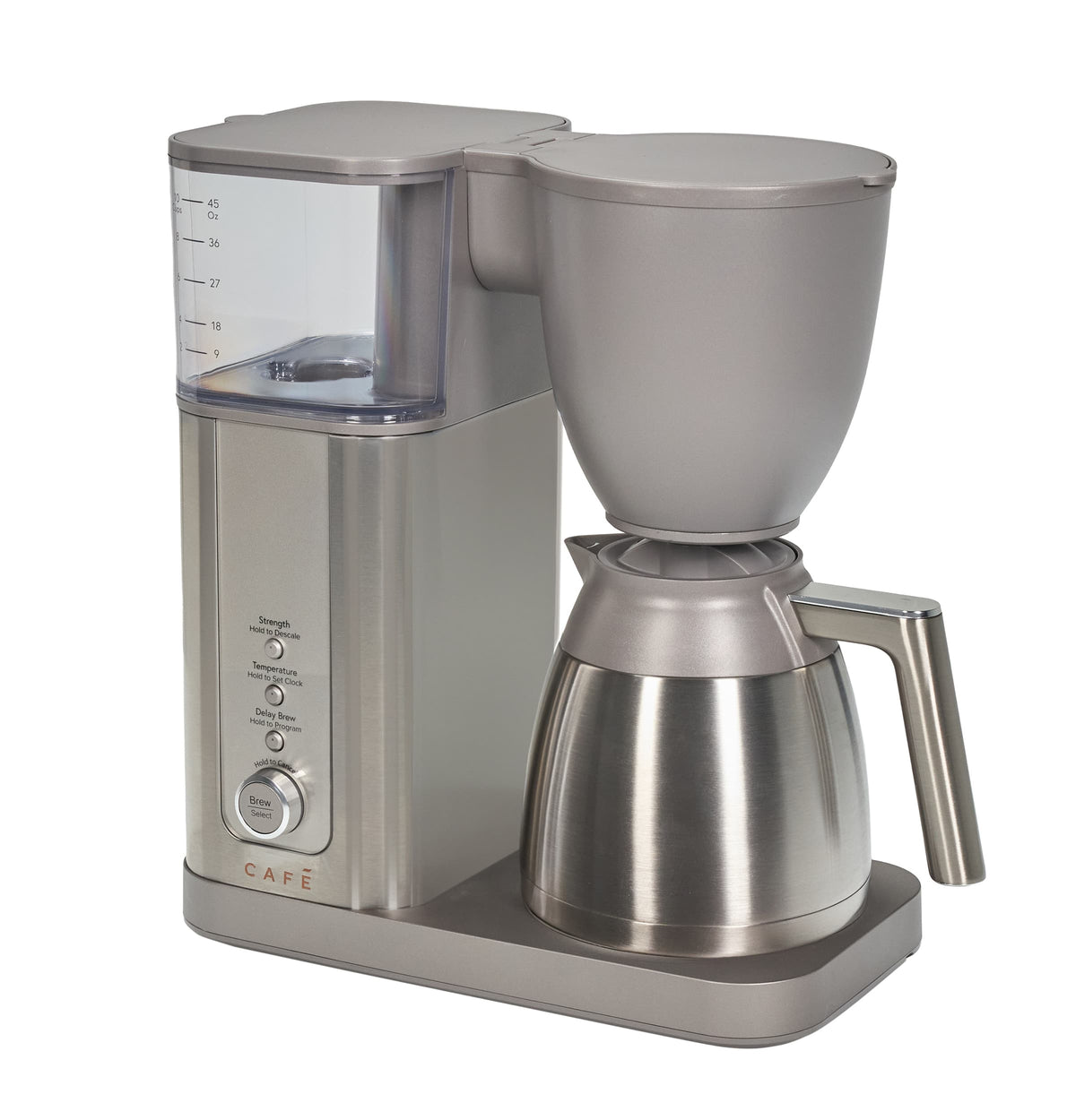 Café - Specialty Smart 10-Cup and Single Serve Coffee Maker with Insulated Thermal Carafe - Stainless Steel