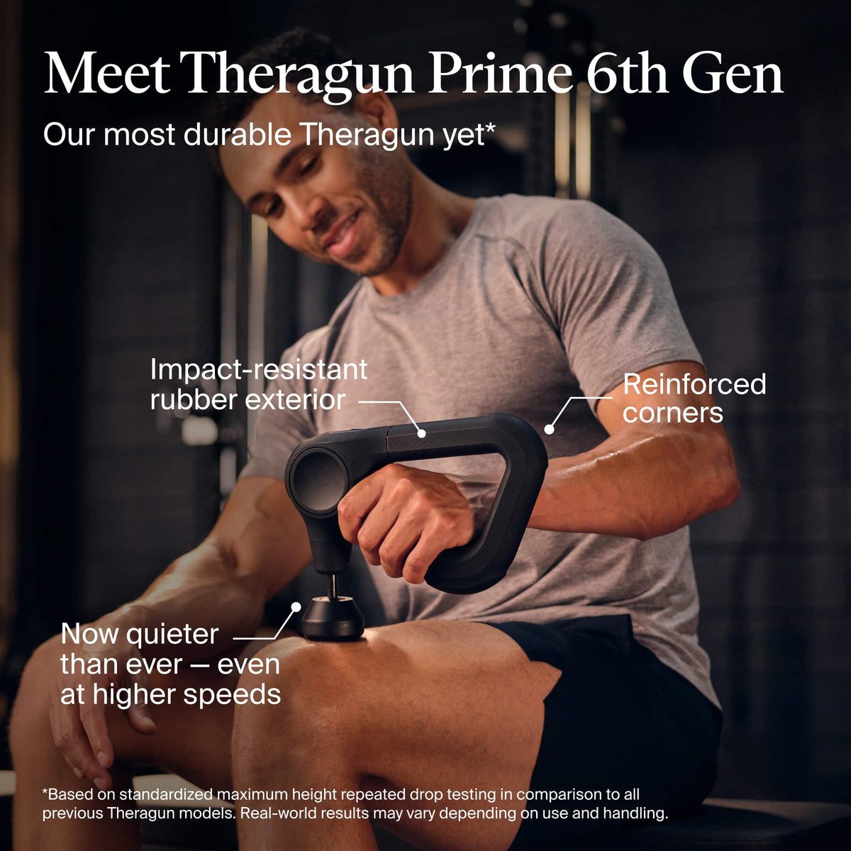 Therabody - Theragun Prime (6th Generation) - Powerful Massage In A Durable, Impact-Resistant Design For Reliable Recovery - Black