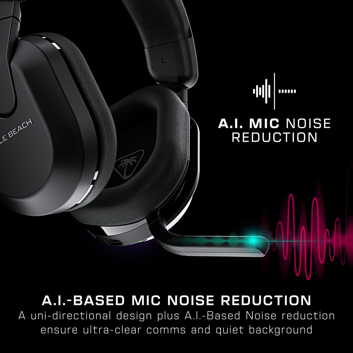 Turtle Beach - Stealth 600 Wireless Over-Ear Multiplatform Gaming Headset for PC, PS5, PS4 & Mobile - Black