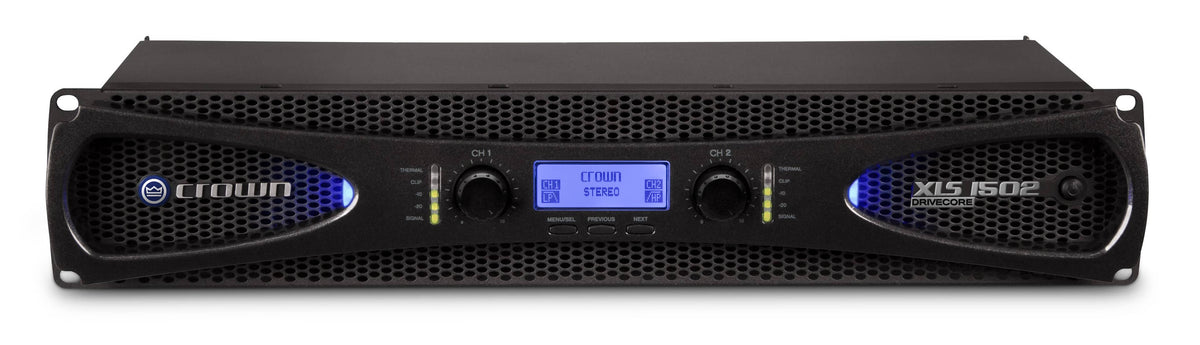 Crown - XLS 1502, Drivecore 2, Two-channel, 525W @ 4Ω Power Amplifier - Black
