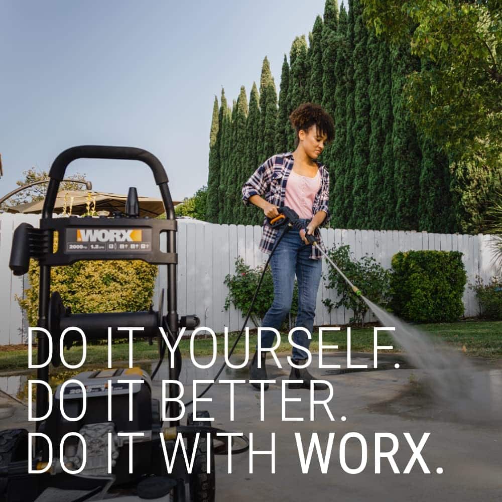 WORX - Electric Pressure Washer up to 2000 PSI - Black