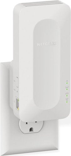NETGEAR - AX3000 Dual-Band Wi-Fi 6 Wall Plug Range Extender - White