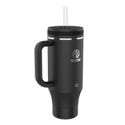 Takeya - 40-oz. Straw Tumbler with Handle - Onyx
