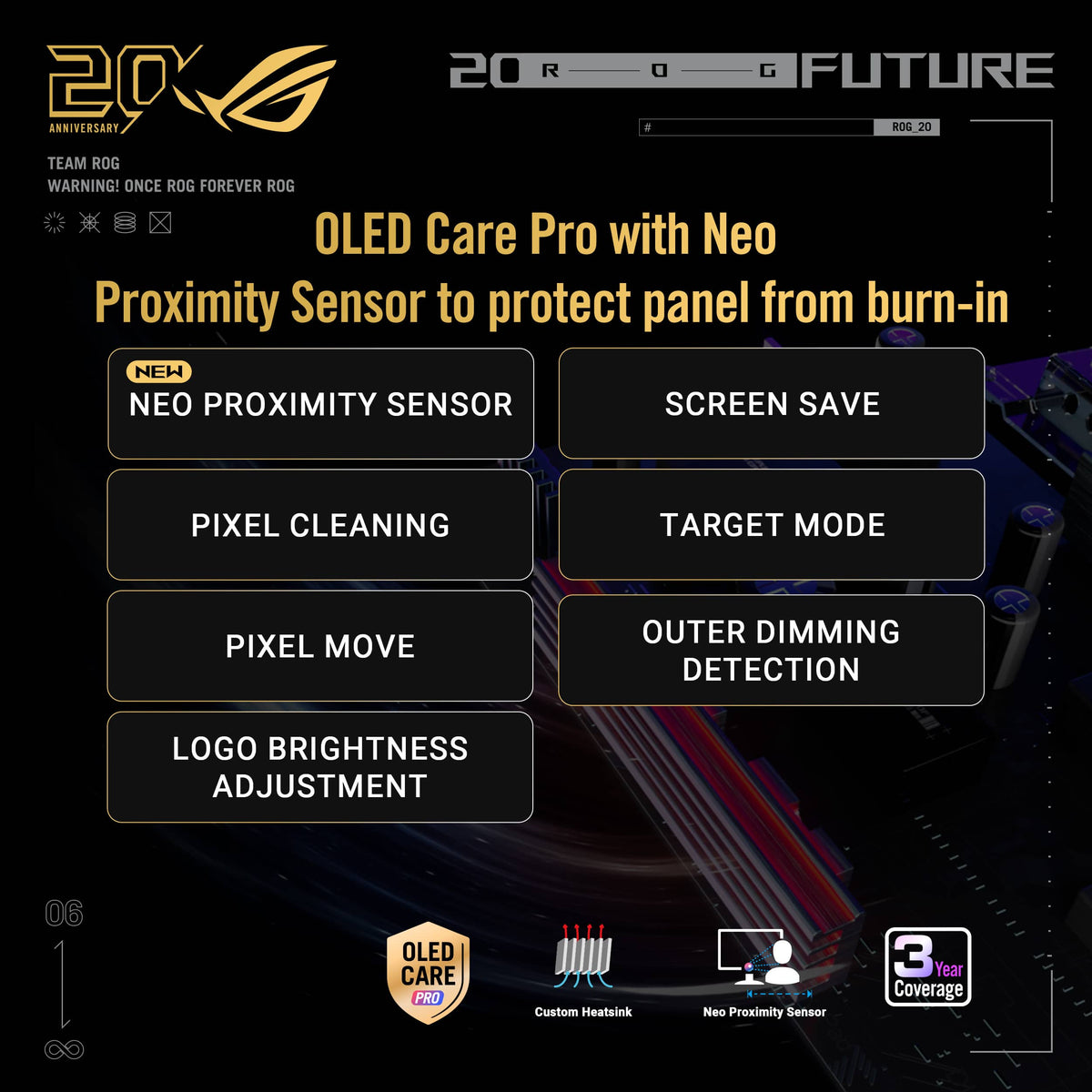 ASUS - ROG Swift 27" Dual Mode (2K 540Hz, HD 720Hz) OLED 0.02ms Gaming Monitor with FreeSync Premium Pro and HDR - 20th Edition