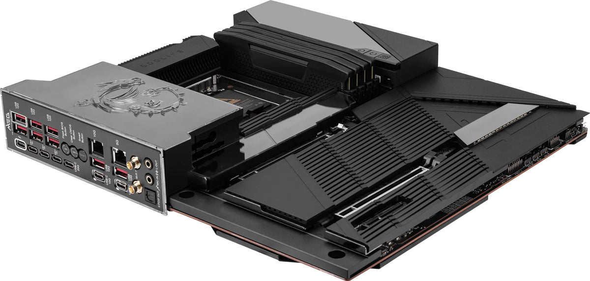 MSI - MEG Z890 GODLIKE (Socket 1851) Intel Z890 EATX DDR5 Wi-Fi 7 Motherboard - Black/Matt