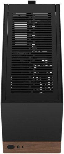 Fractal Design - Terra Graphite with PCIe 4.0 Riser Mini-ITX Small Form Factor PC Case - Black
