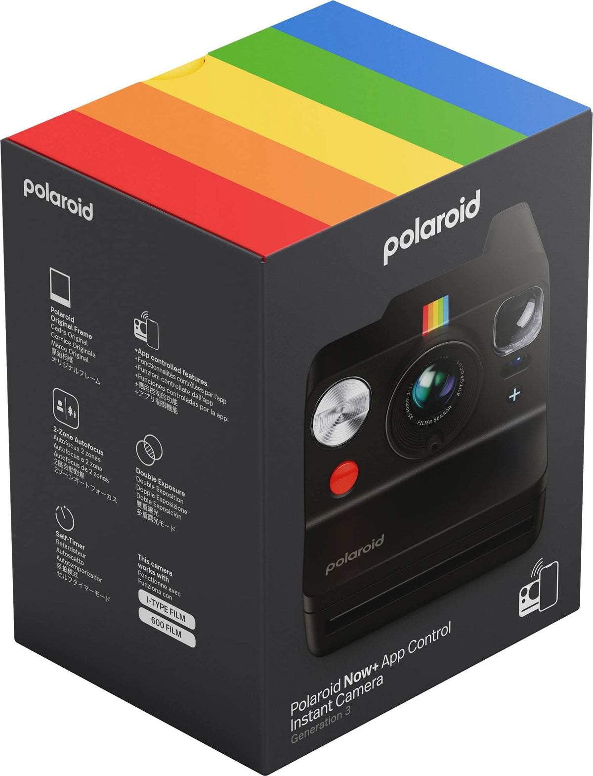 Polaroid - Now+ Instant Camera Generation 3 - Black