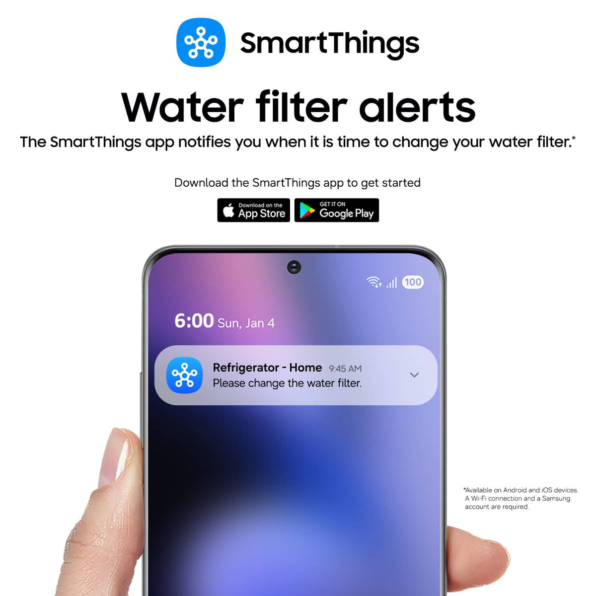 Water Filter for Select Samsung Refrigerators - White