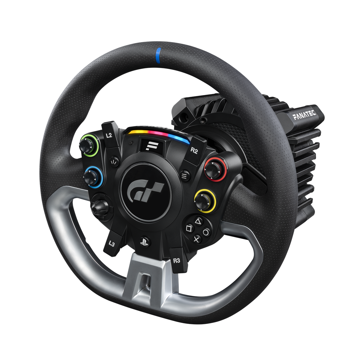 Fanatec - Gran Turismo Pro – 5Nm Direct Drive Force Feedback Sim Racing Bundle with Wheel, Pedals & Clamp for PC and PlayStation - Black