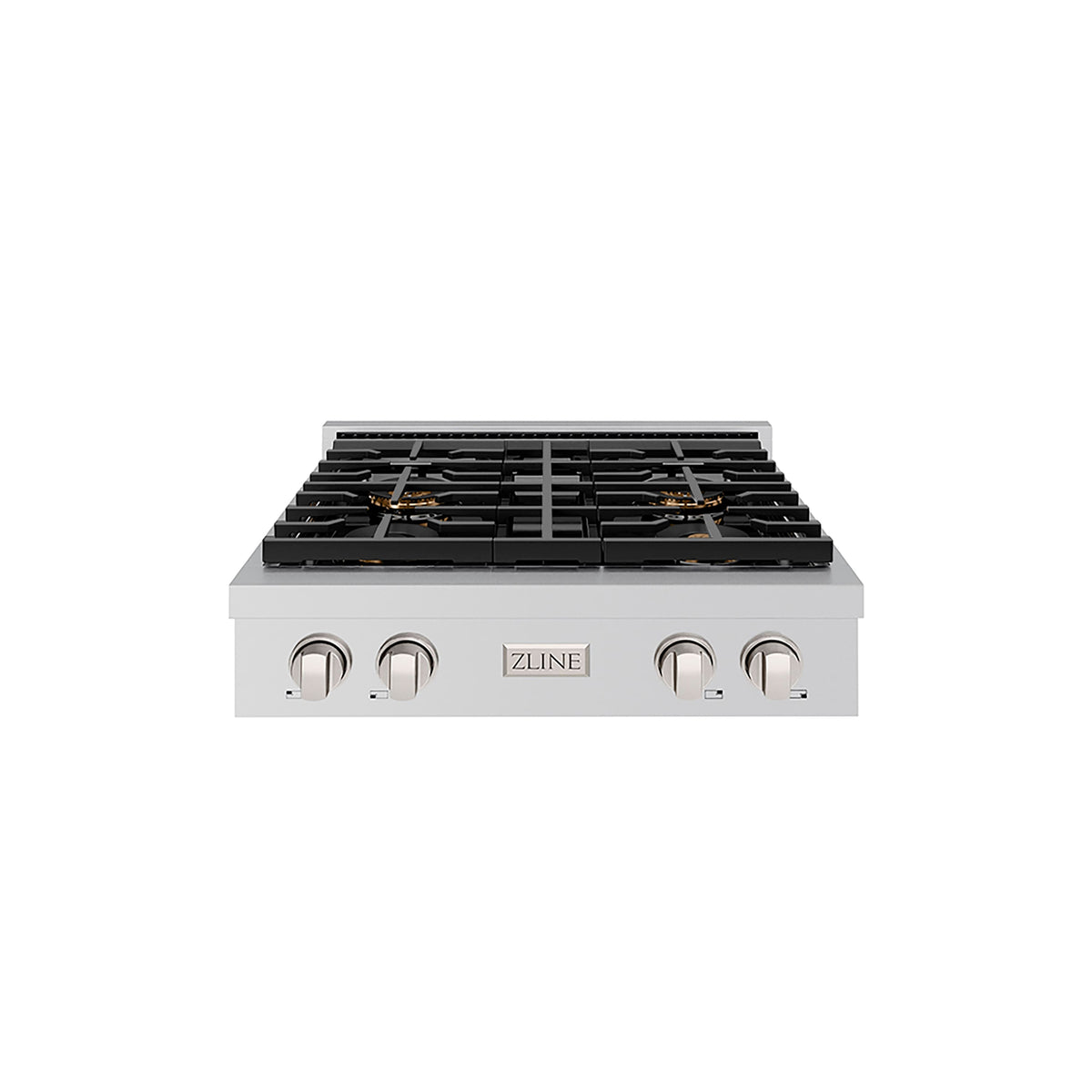 ZLINE - 30 in. Wide 4 Burner Classic Gas Built-In Gas Cooktop DuoPro Cooktop (PCRT30) - Stainless Steel
