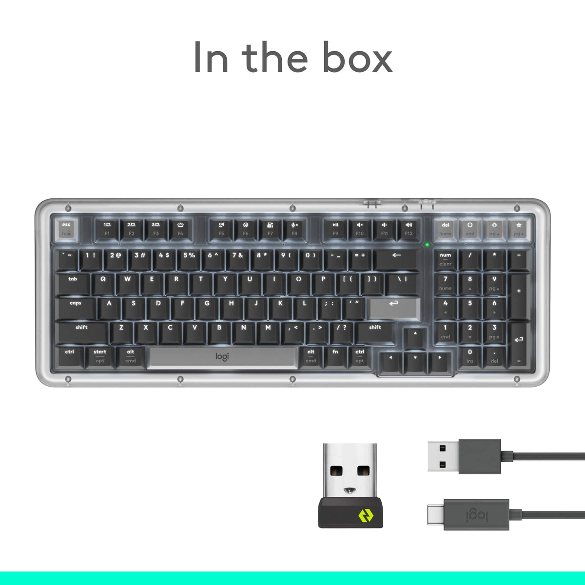 Logitech - Alto Keys K98M Full-size Wireless Mechanical keyboard with Backlit keys for PC, Mac, Laptops - Graphite