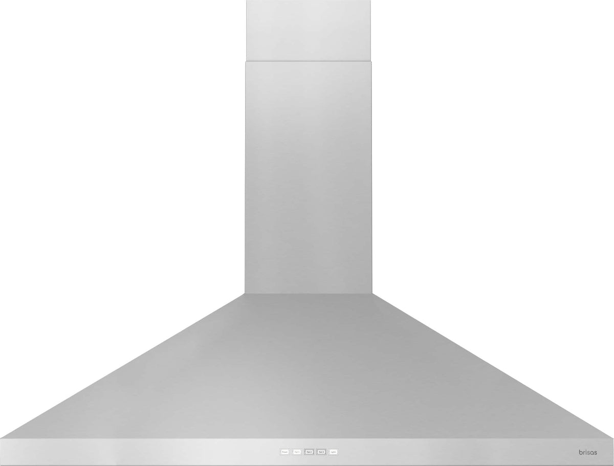 Zephyr Brisas - 36 inches - Convertible - Wall Range Hood - Stainless Steel/Glass