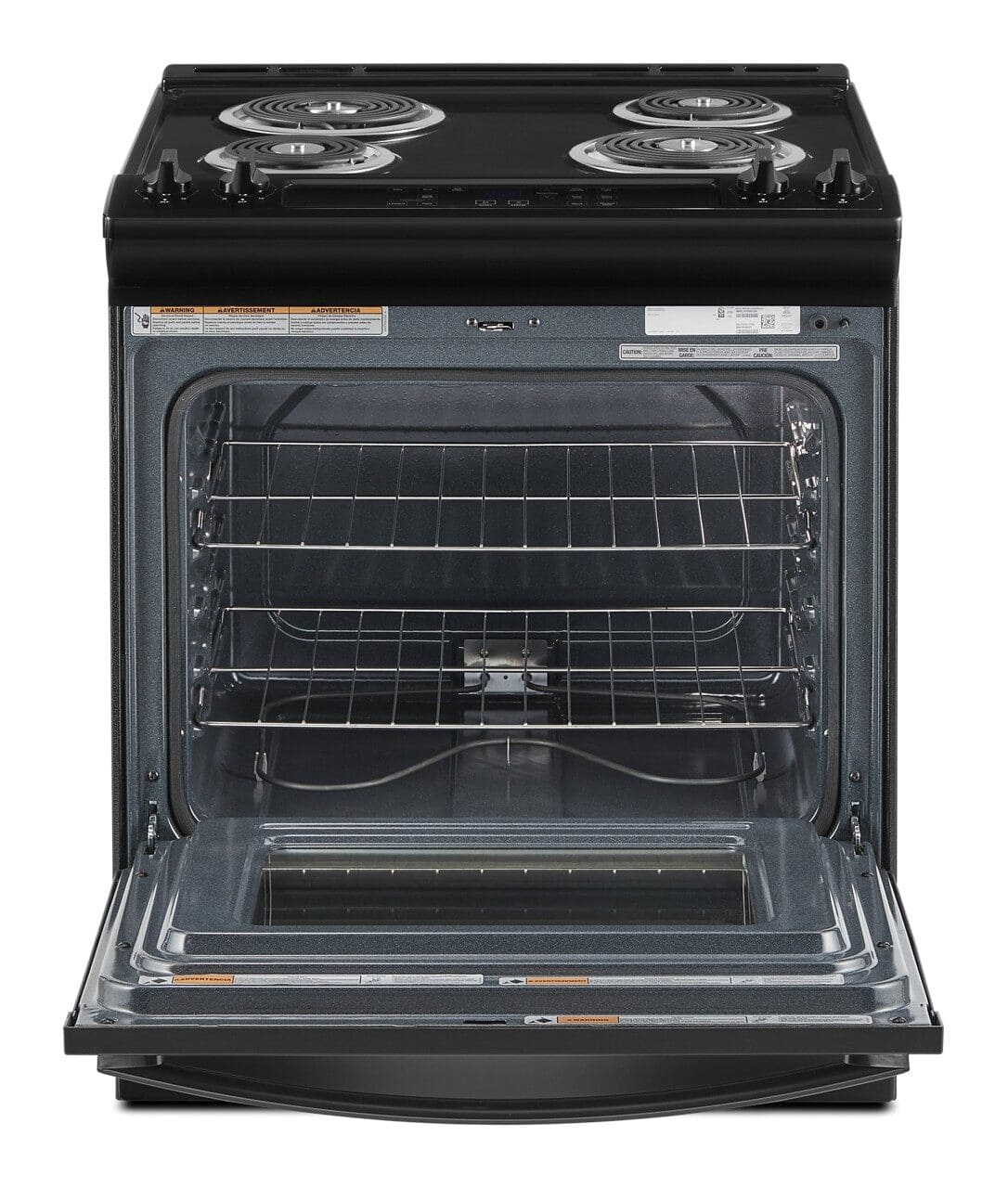 Whirlpool - 30 in. Wide 4 element 4.8 cu. ft. Electric Range - Black