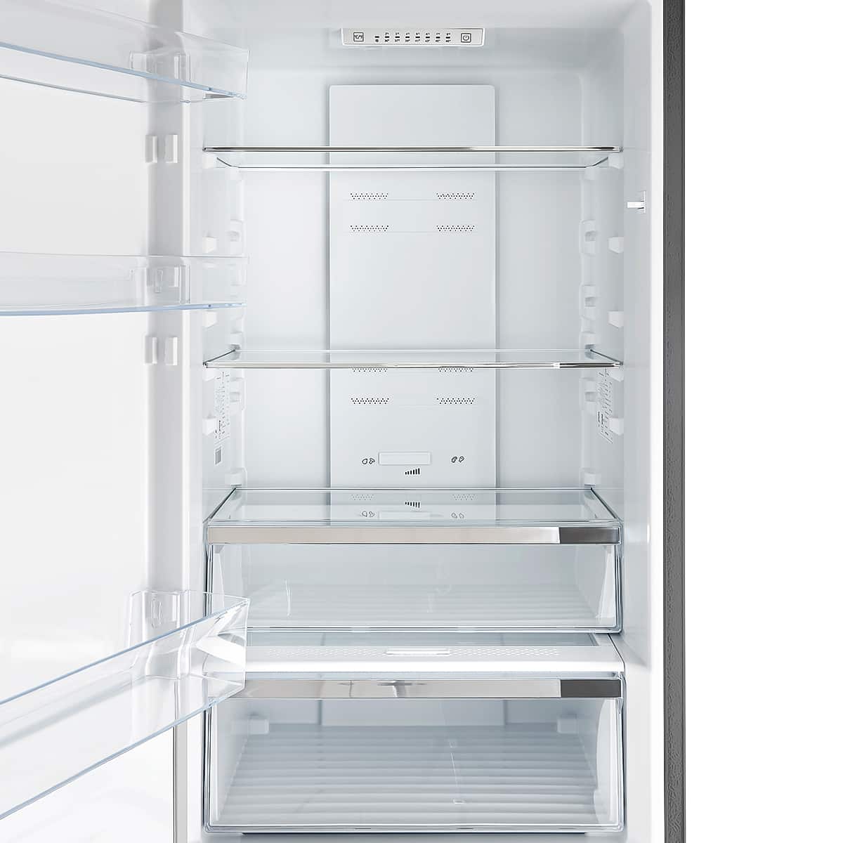 Forno Appliances - Guardia 10.8 Cu. Ft. Compact Fridge with Bottom Freezer - Stainless Steel