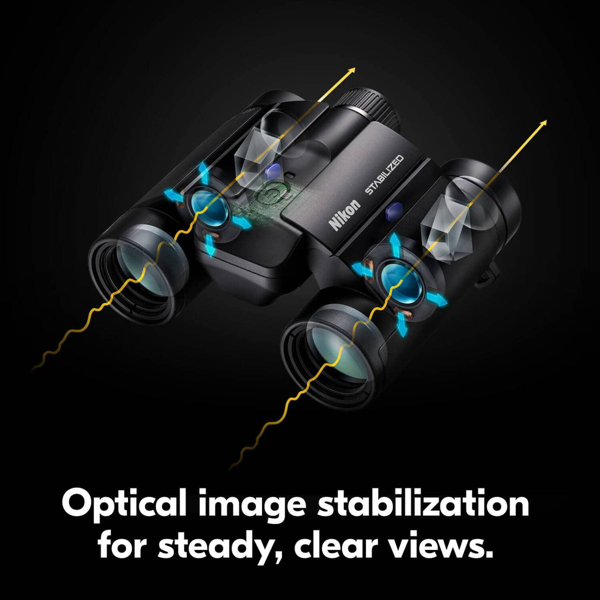 Nikon - STABILIZED 12x25 S - Black