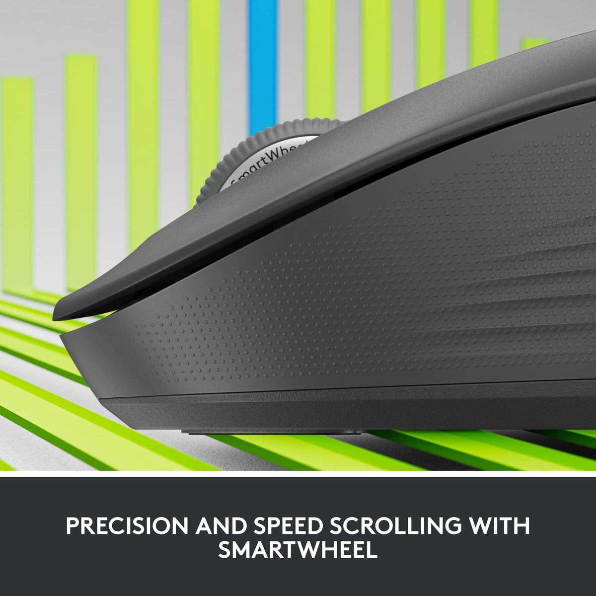 Logitech - Signature M550 Wireless Bluetooth Optical Ambidextrous Mouse with Silent Clicks - Wireless - Graphite