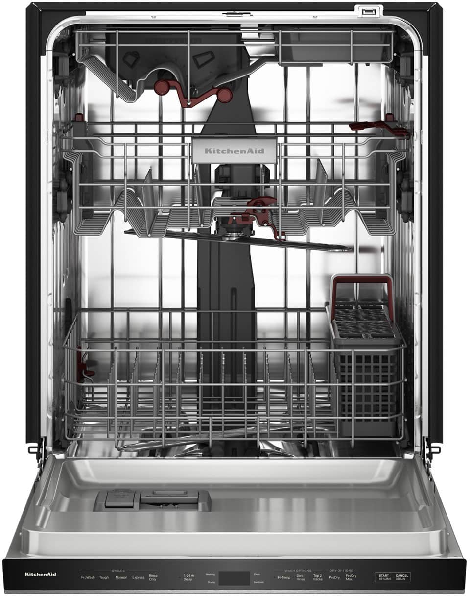 KitchenAid - 24 inch Top Control Built-In Stainless Steel Tub Dishwasher with Third Rack, ProDry System and 44 dBA - Stainless Steel