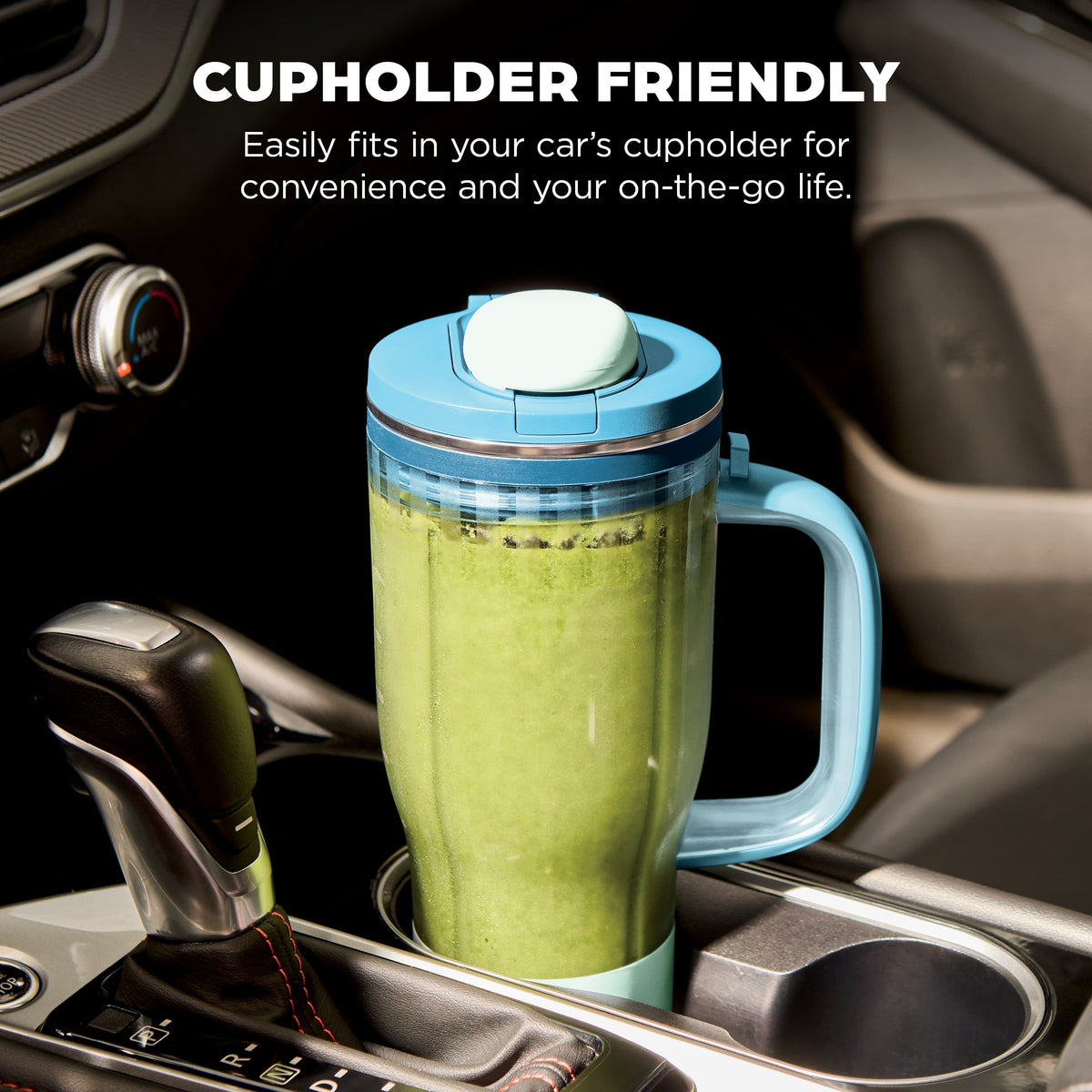 Ninja - BlendBOSS 26oz Tumbler Blender with Travel Tumbler, 1200 Peak Watts, Three AUTO IQ Programs - Blue Raspberry
