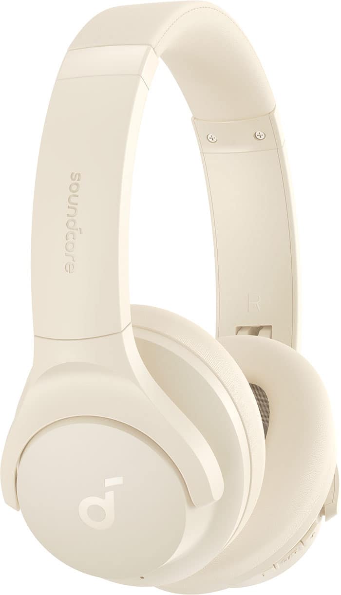 Anker - Soundcore Q20i Plus Over-Ear Bluetooth Headphones - White