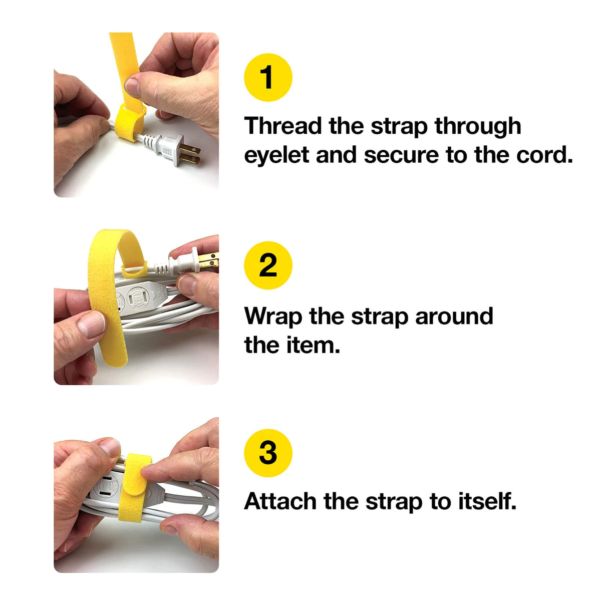 Wrap-It Storage - Self-Gripping Cable Ties (20-Pack) - Multi-Color