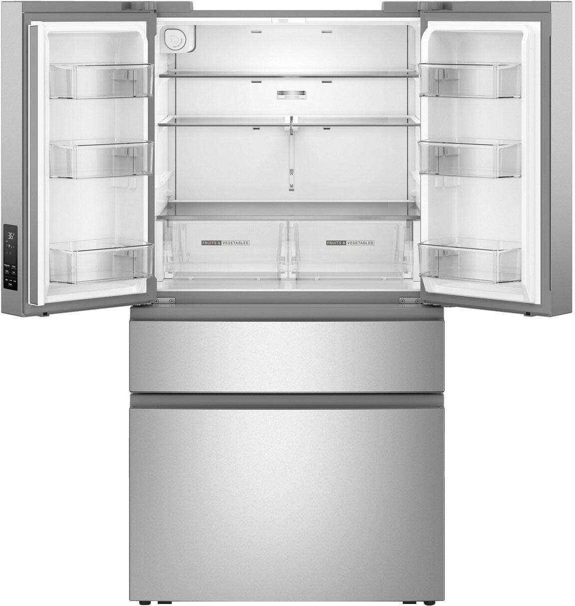Whirlpool - 30 Cu. Ft. French Door Refrigerator with Flexible Temperature Drawer - Fingerprint-Resistant Stainless Finish