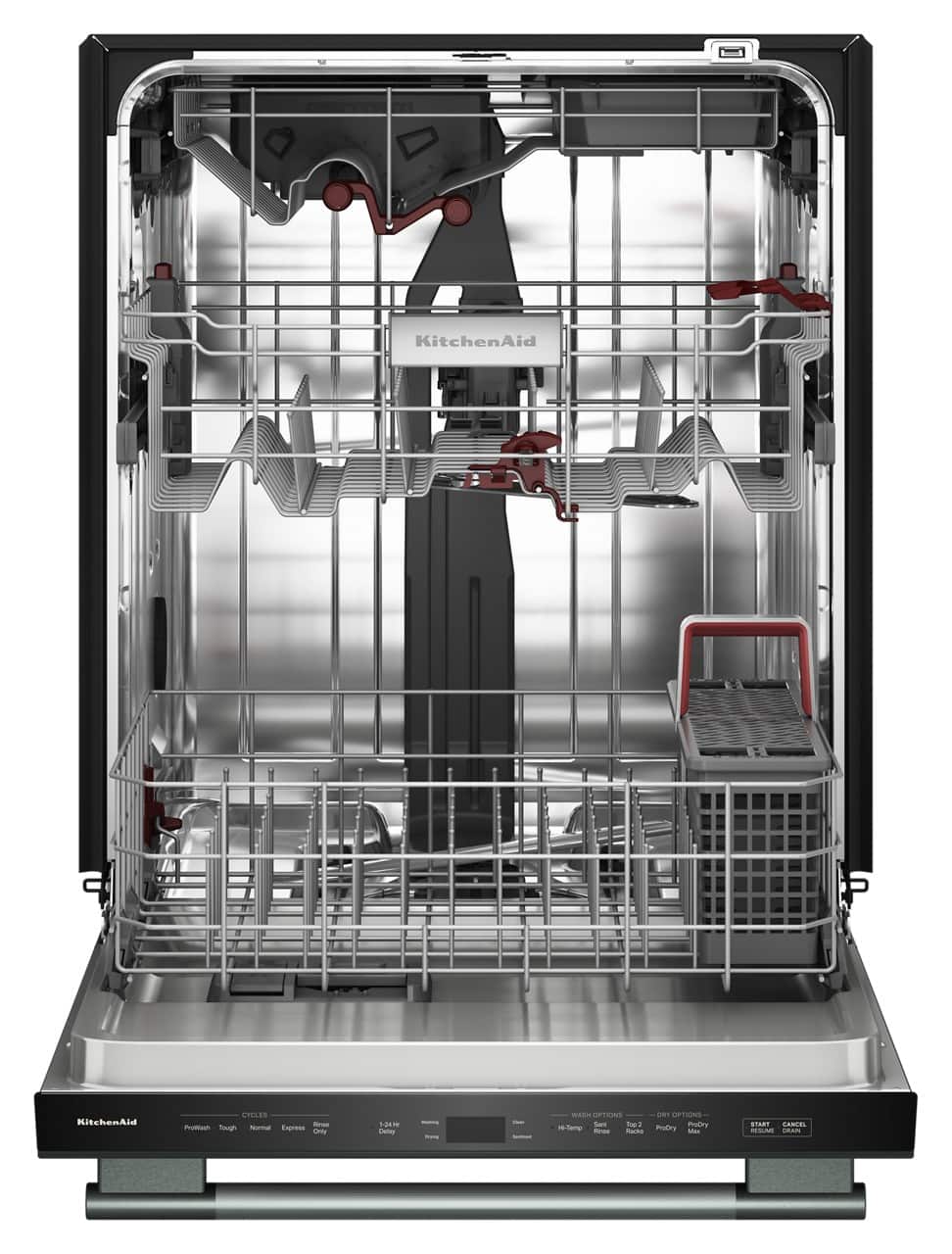 KitchenAid - 24 inch Top Control Built-In Dishwasher with 360 Max Jets Third Rack and ProDry System, 44 dBA - Juniper